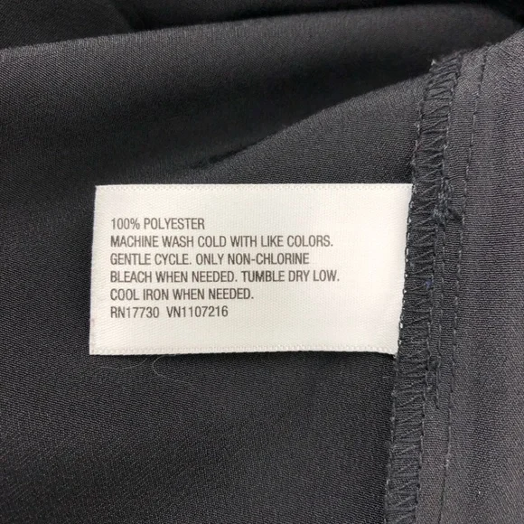 Sheer Black Sleeveless Top, Size L - Picture 7 of 8